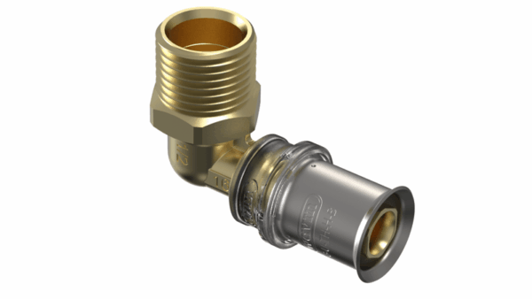 Tigris M5 DRL Overg.knie 90° 14x1/2" BUD